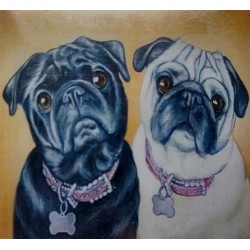 Diamond painting chiots