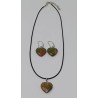 Ensemble Boucle d'oreille & Collier pierre