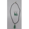 Ensemble Boucle d'oreille & Collier Pierre