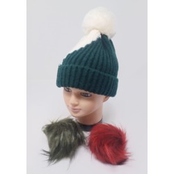 Bonnet enfant 3 pompons