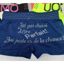 Boxer garçon avec phrase