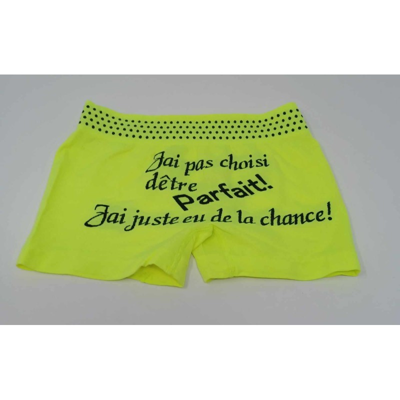 Boxer garçon avec phrase