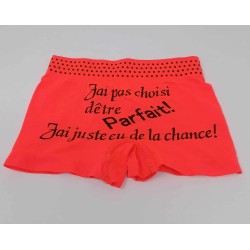 Boxer garçon avec phrase