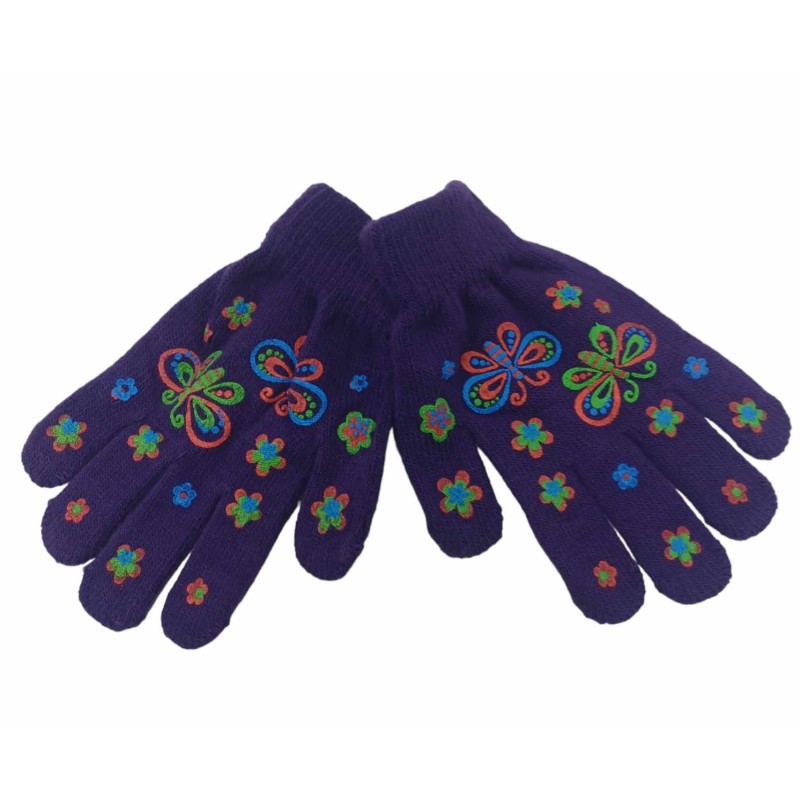 Gants fleurs