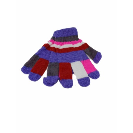 Gants rayure multicolore