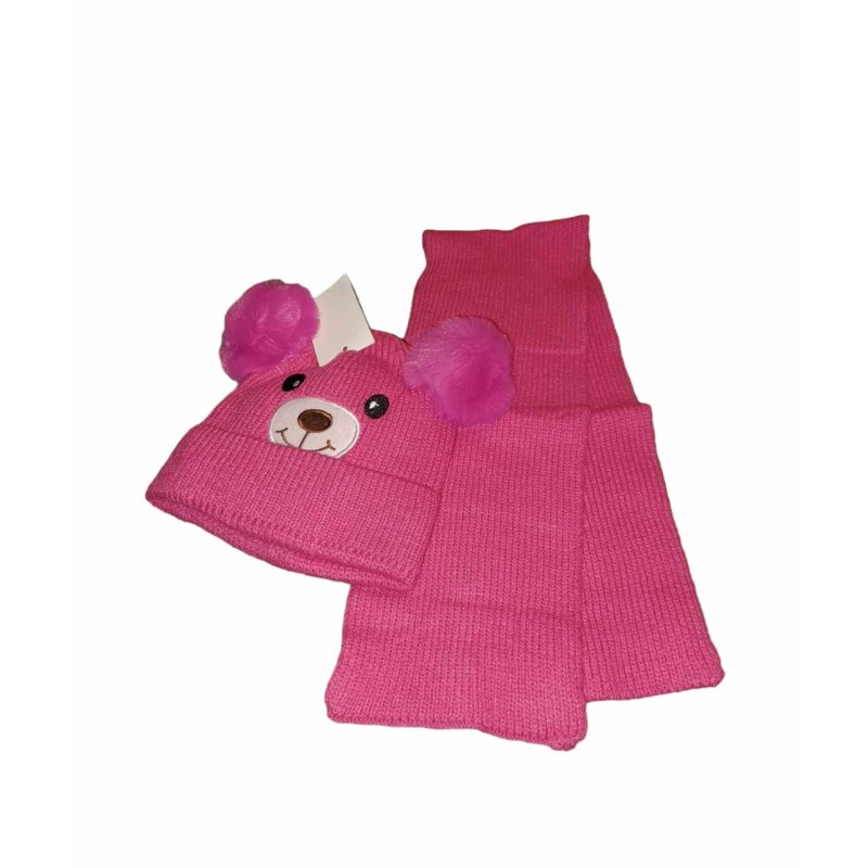 Ensemble Bonnet + Echarpe ourson