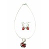 Ensemble boucle d'oreille & collier